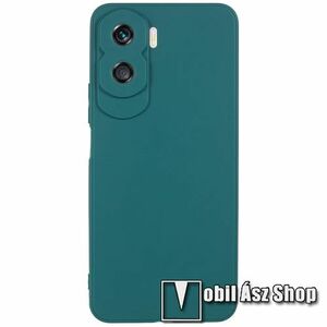 Szilikon védő tok / hátlap kameravédelemmel - SÖTÉTZÖLD - HUAWEI Honor X50i kép