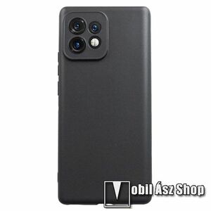 Szilikon védő tok / hátlap - MATT - FEKETE - MOTOROLA Edge 40 Pro / Edge Plus (2023) / Moto X40 kép