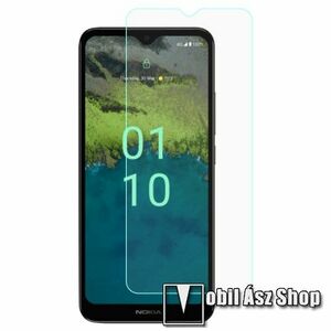 Előlap védő karcálló edzett üveg - 0, 3 mm vékony, 9H, Arc Edge, A képernyő sík részét védi - NOKIA C110 kép