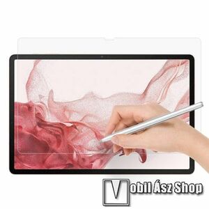 Képernyővédő fólia - Clear - 1db, törlőkendővel, papírérzetű, tükröződésmentes matt felület, ujjlenyomatmentes, A TELJES KIJELZŐT VÉDI! - SAMSUNG Galaxy Tab S9 Plus (SM-X810/X816) / Tab S8 Plus (SM-X800/X806) / Tab S7 Plus / Tab S7 FE / Tab S7 FE 5G kép
