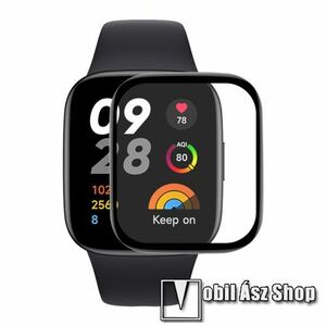 ENKAY HAT-PRINCE HD PMMA flexibilis okosóra üvegfólia - FEKETE - 1db - A TELJES ELŐLAPOT VÉDI! - Xiaomi Redmi Watch 3 Lite / Redmi Watch 3 Active - GYÁRI kép