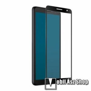 MYSCREEN DIAMOND GLASS LITE EDGE előlap védő karcálló edzett üveg - FEKETE - 9H, 0.33 mm, A teljes felületén tapad, a teljes kijelzőt védi - ALCATEL 1B (2022) (OT-5031) - GYÁRI kép