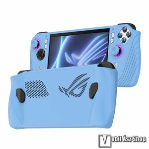 Szilikon védő tok / hátlap - csúszásgátló, ERŐS VÉDELEM! - VILÁGOSKÉK - ASUS ROG Ally-hez kép