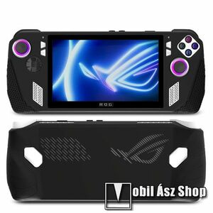 Szilikon védő tok / hátlap - FEKETE - csúszásgátló, hőelvezetés, ERŐS VÉDELEM! - ASUS ROG Ally (2023) kép