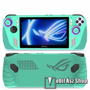 Szilikon védő tok / hátlap - ZÖLD - csúszásgátló, hőelvezetés, ERŐS VÉDELEM! - ASUS ROG Ally (2023) kép