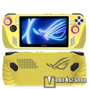 Szilikon védő tok / hátlap - CITROMSÁRGA - csúszásgátló, hőelvezetés, ERŐS VÉDELEM! - ASUS ROG Ally (2023) kép