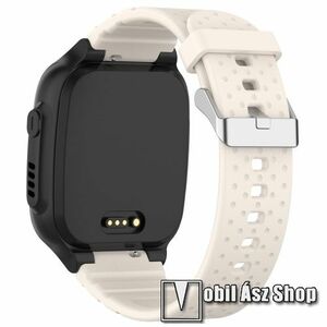 Okosóra szíj - BÉZS - szilikon, 71mm + 155mm hosszú - Xplora X5 / Xplora X5 Play kép
