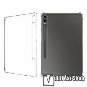 Szilikon védő tok / hátlap - ÁTLÁTSZÓ - erősített sarkok, ERŐS VÉDELEM! - SAMSUNG Galaxy Tab S9 Plus (SM-X810/X816) kép