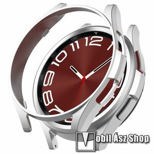 Okosóra műanyag védő tok / keret - EZÜST - SAMSUNG Galaxy Watch6 Classic 47mm (SM-R960/965) kép