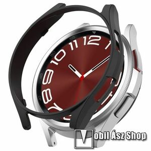 Okosóra műanyag védő tok / keret - FEKETE - SAMSUNG Galaxy Watch6 Classic 43mm (SM-R950/955) kép
