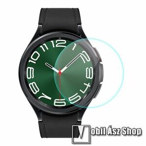 ENKAY HAT-PRINCE okosóra előlap védő karcálló edzett üveg - 1db - 0, 2 mm vékony, 9H, 2.15D, A képernyő sík részét védi - SAMSUNG Galaxy Watch6 Classic 47mm (SM-R960/965) / Galaxy Watch Ultra (SM-L705) - GYÁRI kép