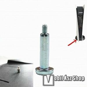 SONY Playstation 5 (PS5) KONZOLHOZ állvány / asztali tartó rögzítő csavar - 1db - EZÜST kép