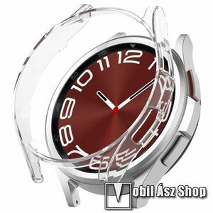 Okosóra műanyag védő tok / keret (Bumper) - ÁTLÁTSZÓ - SAMSUNG Galaxy Watch6 Classic 47mm (SM-R960/965) kép