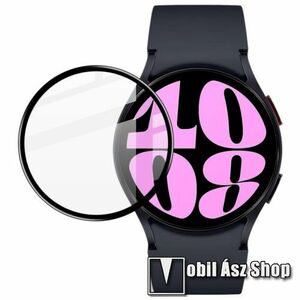IMAK Flexible Nano Glass rugalmas edzett üveg - FEKETE - 1db, 9H, 3D, PMMA, A teljes felületén tapad, a teljes kijelzőt védi - SAMSUNG Galaxy Watch6 44mm (SM-R940/945) / Watch7 44mm (SM-L310/L315) - GYÁRI kép