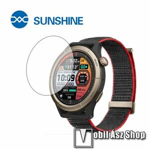 Xiaomi Amazfit Cheetah Pro, Sunshine Hydrogel TPU okosóra képernyővédő fólia, Ultra Clear, Önregeneráló!, 1db kép