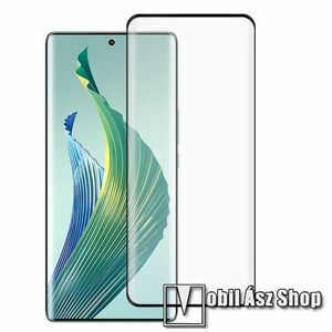 Xpro előlap védő karcálló edzett üveg - FEKETE - 9H, 0, 33mm, A teljes felületén tapad, a teljes kijelzőt védi - HUAWEI Honor X40 / Honor X9a / Honor Magic5 Lite - GYÁRI kép