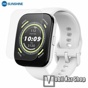 Xiaomi Amazfit Bip 5, Bip 5 Pro, Sunshine Hydrogel TPU okosóra képernyővédő fólia, Ultra Clear, Önregeneráló!, 1db kép