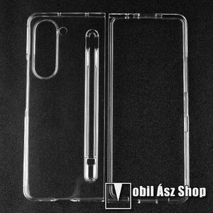 Műanyag védő tok / hátlap - ÁTLÁTSZÓ - beépített ceruzatartó - SAMSUNG Galaxy Z Fold5 (SM-F946) kép