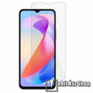 Előlap védő karcálló edzett üveg - 0, 3 mm vékony, 9H, Arc Edge, A képernyő sík részét védi - HUAWEI Honor X6a kép