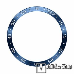 Okosóra lünetta védő rozsdamentes acél - KÉK / EZÜST - SAMSUNG Galaxy Watch6 Classic 43mm (SM-R950/955) kép