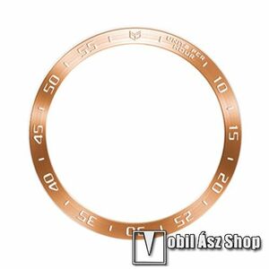 Okosóra lünetta védő rozsdamentes acél - ARANY / FEHÉR - SAMSUNG Galaxy Watch6 Classic 43mm (SM-R950/955) kép