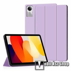 Notesz / mappa tok - LILA - oldalra nyíló flip cover, TRIFOLD asztali tartó funkciós, szilikon belső - Xiaomi Redmi Pad SE 11 kép