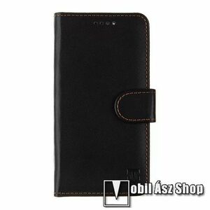 Tactical Field notesz tok / flip tok - FEKETE - asztali tartó funkciós, oldalra nyíló, rejtett mágneses záródás, bankkártyatartó zseb, szilikon belső - HUAWEI Honor 90 - GYÁRI kép