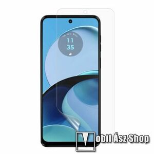 Képernyővédő fólia - Ultra Clear - 1db, törlőkendővel, A képernyő sík részét védi - MOTOROLA Moto G14 / G62 / G32 / G23 / G53 / G73 kép