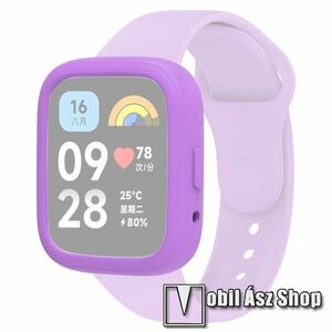 Okosóra szilikontok - LILA - Xiaomi Redmi Watch 3 Lite / Watch 3 Active kép