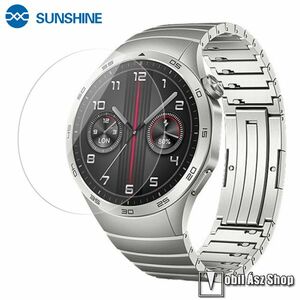 Huawei Watch GT 4 46mm, Sunshine Hydrogel TPU okosóra képernyővédő fólia, Ultra Clear, Önregeneráló!, 1db kép