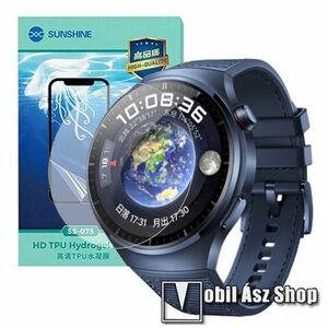 Huawei Watch 4 Pro, 4 Pro Space edition, Sunshine Hydrogel TPU okosóra képernyővédő fólia, Ultra Clear, Önregeneráló!, 1db kép