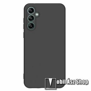 Szilikon védő tok / hátlap - MATT - FEKETE - kameravédelemmel - SAMSUNG Galaxy S23 FE (SM-S711) kép