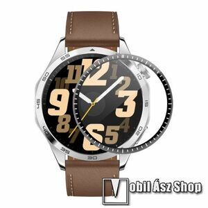 ENKAY HAT-PRINCE HD PMMA flexibilis okosóra üvegfólia - FEKETE - 1db - A TELJES ELŐLAPOT VÉDI! - HUAWEI Watch GT 4 46mm - GYÁRI kép