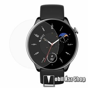 Xiaomi Amazfit GTR Mini, TPU okosóra képernyővédő fólia, 1db, Clear, törlőkendővel kép