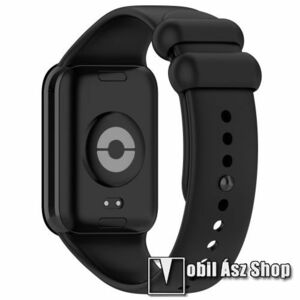 Xiaomi Smart Band 9 Pro, 8 Pro, Redmi Watch 4, Okosóra szíj, Szilikon, 128+100mm hosszú, Fekete kép