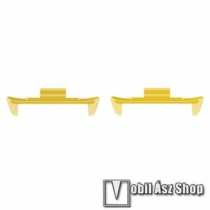 Xiaomi Smart Band 9 Pro, 8 Pro, Redmi Watch 4, Okosóra fém csatlakozó adapter, 2db/1pár, Bármilyen 20mm-es teleszkópos szíjjal használható, Arany kép