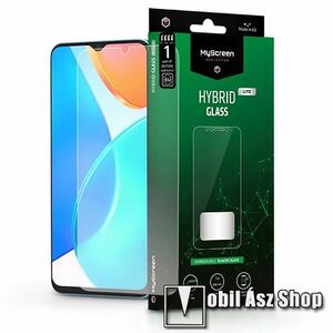 MYSCREEN HYBRIDGLASS Lite Flexible 7H rugalmas edzett üveg képernyővédő fólia, 0, 15 mm vékony, a képernyő sík részét védi - ÁTLÁTSZÓ - HUAWEI Honor X6 / X8 5G / Play6C / Play 30 / 70 Lite - GYÁRI kép