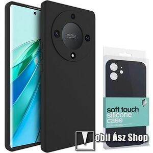 Xpro Soft Touch szilikon védő tok / hátlap - kameravédelemmel, mikroszálas szövettel bevont belsővel - FEKETE - HUAWEI Honor X40 / Honor X9a / Honor Magic5 Lite - GYÁRI kép