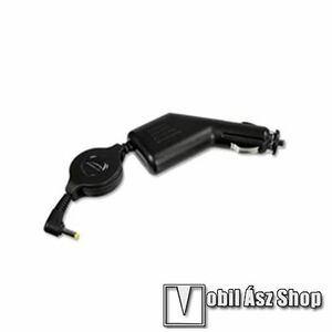 Speedline szivargyújtós töltő / autós töltő PSP Slim konzolhoz - 1 méteres visszahúzható kábellel, 12V és 24V aljaztokkal is kompatibilis - FEKETE kép