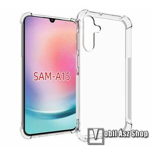 Szilikon védő tok / hátlap - ÁTLÁTSZÓ - erősített sarkok - SAMSUNG Galaxy A15 5G (SM-A156) kép