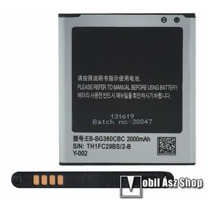 Akku 2000 mAh LI-ION - EB-BG360BBE kompatibilis - SAMSUNG Galaxy J2 (SM-J200) / Galaxy Core Prime (SM-G360 / SM-G361) kép