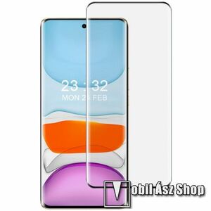 IMAK 3D Curved előlap védő karcálló edzett üveg - FEKETE - 9H, A teljes képernyőt védi! - HUAWEI Honor Magic6 Lite / Honor X9b / X50 - GYÁRI kép