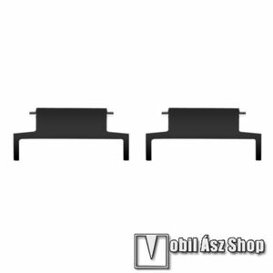 Okosóra műanyag csatlakozó adapter - 2db / 1pár - FEKETE - bármilyen 20mm-es teleszkópos szíjjal használható, 14mm-ről 20mm-re alakít át - Xiaomi Amazfit 3 Verge / Verge Lite kép