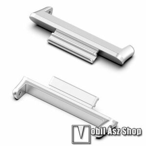 Okosóra fém csatlakozó adapter - 2db / 1pár - EZÜST - bármilyen 22mm-es teleszkópos szíjjal használható - HUAWEI Watch Fit 2 Classic Edition / Watch Fit 2 Active Edition kép