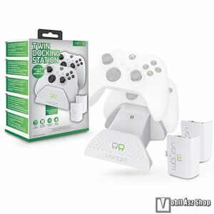 VENOM VS2872 Xbox Series S / X&One kontrollertöltő állomás / dokkoló akkucsomaggal - FEHÉR - 2db akku, 2db kontroller töltése egyszerre kép