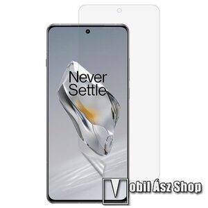 TPU képernyővédő fólia - Ultra Clear - 1db, törlőkendővel, A TELJES KIJELZŐT VÉDI! - OnePlus 12 kép
