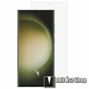 TPU képernyővédő fólia - Ultra Clear - 1db, törlőkendővel, A TELJES KIJELZŐT VÉDI! - SAMSUNG Galaxy S24 Ultra 5G (SM-S928) kép