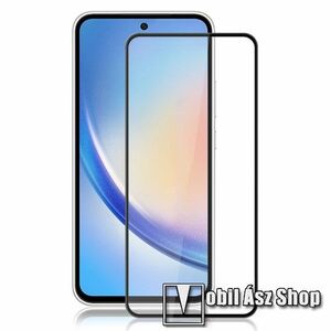 MOCOLO előlap védő karcálló edzett üveg - FEKETE - 9H, 0, 33mm, Arc Edge, A teljes felületén tapad, A teljes kijelzőt védi - SAMSUNG Galaxy A35 5G / A55 5G - GYÁRI kép