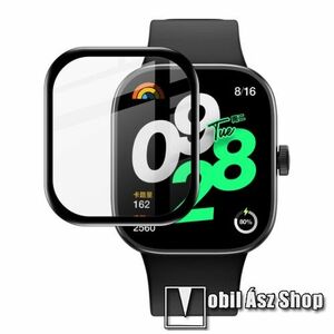 IMAK Anti-Scratch Bubble-Free HD PMMA flexibilis okosóra üvegfólia - FEKETE - 1db - A TELJES ELŐLAPOT VÉDI! - Xiaomi Redmi Watch 4 - GYÁRI kép