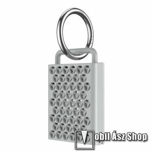 Műanyag védő tok Apple AirTag-hez - kulcstartó, csavarral rögzíthető - SZÜRKE kép